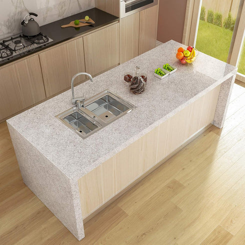 LACHEERY Faux Granite Contact Paper for Countertops Waterproof Self Adhesive Granite Wallpaper for Kitchen Counter Contact Paper Peel and Stick Co...