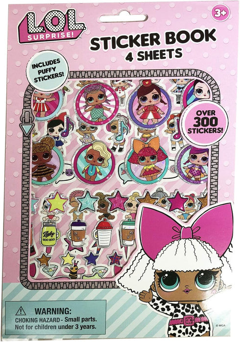 MGA LOL Surprise Sticker Book with Puffy Stickers Party Favors Supplies LOL Dolls...