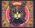 Posterizer 1 pcs- psychedelic funky hippie colorful cat 2-Fantasy & Fiction Art-Retro Art- Living Room Bedroom Decor- unframed wall art...