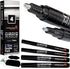 ArtShip Design 4 Chrome Mirror Paint Pens Double Pack of Both Extra Fine & Medium Tip Markers for Models, Cards, Posters, Rock Painting, Mugs, Cer...