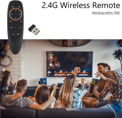Replacement Remote Control for Android TV Box, Smart TV, Universal 2.4G Wireless TV Remote with Voice Remote, Air Mouse Remote and Motion Sensing ...