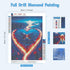NAIMOER Heart Beach Diamond Art Kits for Adults, 5D Butterfly Diamond Art Kits for Adults, DIY Full Drill Fantasy Beach Diamond Art Embroidery Dia...