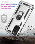 Military Grade Drop Impact for Samsung Galaxy A02S Case 360 Metal Rotating Ring Kickstand Holder Armor Heavy Duty Shockproof Case for Galaxy A02S ...