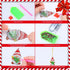 Tudomro 24 Pcs Christmas Diamond Painting Keychains Kit DIY Diamond Painting Ornaments Diamond Art Keychains Hanging 5D Key Ring Rhinestone Pendan...