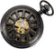 SIBOSUN Mechanical Pocket Watch for Men Pocket Watch with Chain Steampunk Skeleton Antique Men Women Pocket Watches...
