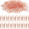 200pcs Love Heart Shaped Paper Clips, 0.78inch Cute Mini Paperclips Stainless Steel Metal Small Paper Clip for Office School Home Desk Organizers ...