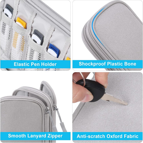 Lacdo USB Flash Drive Case Thumb Drive Holder Case Organizer Portable Electronic Accessories Storage Bag for SanDisk/SamData/Samsung USB Flash Dri...