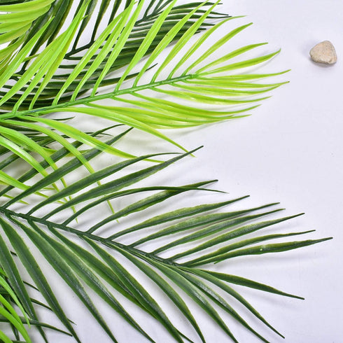 Artificial Palm Plants, Plastic Tropical Palm Tree Shrubs Fake Greenery Decor for Outdoor Indoor Home Garden Verandah Party Wedding Table Centerpi...