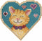 Mill Hill Kitty Love Beaded Counted Cross Stitch Ornament Kit 2023 Spring Bouquet MH182312...