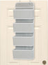 Simple Houseware 4 Pocket Over the Door Wall Mount Hanging Organizer, Grey...