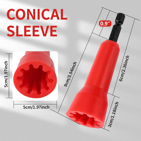 Wire Twister Tool for Drill, Drill Wire Twister Wire Connector Wire Twisting Tool, Wire Nut Twister for Electrical Power Drill, Cable Quick Stripp...