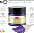 Viva Decor Maya Gold (Violet) 1.52 Fl Oz - Shiny metallic acrylic paint for creative works on wood, glass, and porcelain. Impact-resistant, smudge...