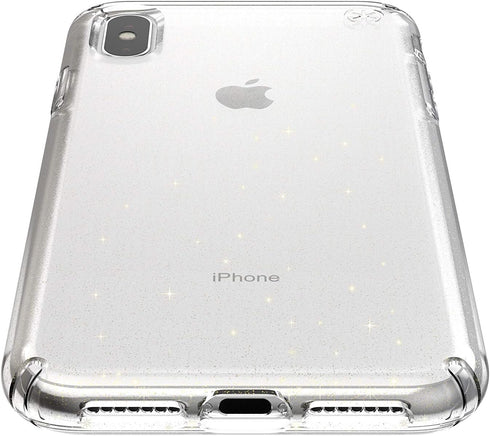 SPECK PRESIDIO CLR + GLITT CASE FOR IPHONE XS MAX - CLEAR WITH GOLD GLITTER/CLEAR...