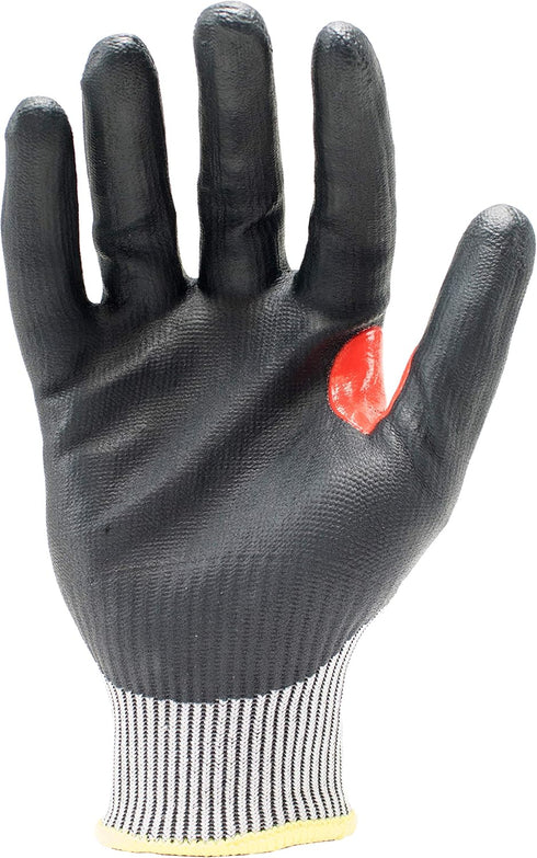 Ironclad mens Work Glove COMMAND ILT A6 FOAM NITRILE, Grey/Black/Red, Large US...