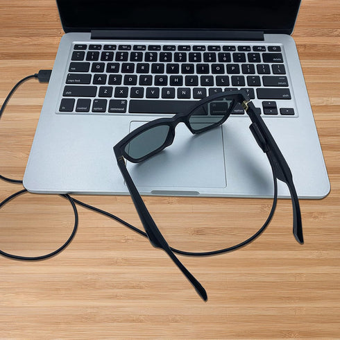 E ECSEM Charger Cable, USB Type A, 80cm, for Bose Frames Alto S/M M/L, Rondo, Soprano and Tenor - 2Black...