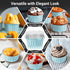 EUSOAR Aluminum Pans with Lids, 30pcs 5oz 125ml Disposable Aluminum Foil Muffin Liners Ramekins Cupcake Baking Cups, Disposable Foil Baking Cups C...