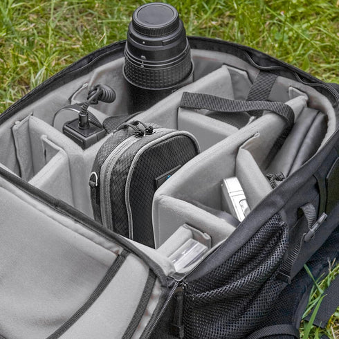 Lightdow Camera Filter Bag, Detachable 8-Slot Lens Filter Carry Case Photography Filter Holder Belt Loop Pouch Water-Resistant and Dustproof Desig...