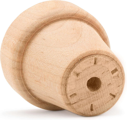 Small Wooden Flower Pot 1-9/16-inch x 1-1/2-inch, Pack of 24 Wood Craft Flower Planter to Paint, by Woodpeckers...