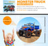 Potty Training Seat Magic Sticker | Monster Truck Potty Training Toilet Color Changing Sticker | 5 Pack Toilet targets with FREE potty e book | Us...