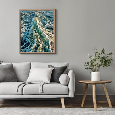 Posterizer 1 pcs-ocean waves-beautiful nature art work 5-Landscape & Nature Art-Coastal & Nautical Art-Decor for Home & Office- unframed wall art...