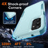 for Samsung Galaxy A14 5G Case with 1 Pcs Tempered Glass Screen Protector and 1 Pcs Camera Lens Cover,Heavy Duty Rugged Shockproof Full Body Prote...