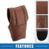 Car Shift Knob Cover Universal Vehicle Interior Shift Gear Cover Trim Accessories Decorative Faux Leather Brown...