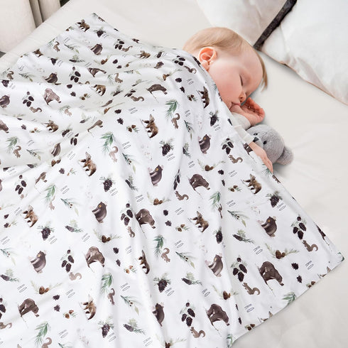 david's kids Minky Baby Blanket for Boys Girls Neutral, Soft Lightweight Micro Fleece Blanket with Double Layer, Dotted Backing, Receiving Blanket...