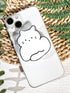 Cartoon Cat Phone Grip Holder, Cute Clear Black White Cat Phone Stand, Expandable Collapsible Transparent Cell Phone Accessory, Phone Charms Table...