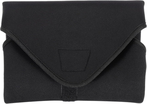 PATIKIL Camera Protective Wrap, 10"x10" Lens Wrap Cloth with Thick Protective Neoprene, Lens Pouch Bag with Hook and Loop for Lens,SLR, Black Grey...
