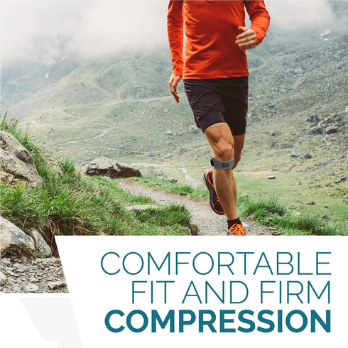 Run Forever Sports Patella Strap - Knee Support For Knee Pain - Adjustable Patellar Tendon Support Band For Arthritis, Running, Basketball, Menisc...