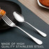 Set of 12, Stainless Steel Dinner Forks and Spoons Silverware Set, Heavy-Duty Dinner Forks and spoons(6.7 Inch) Cutlery Set, Dishwasher Safe (Silv...