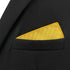 S&W SHLAX&WING Solid Color Yellow Golden Matching Pocket Square...