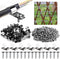 100 Pcs Fence Wire Clamps Stainless Steel Fencing Mounting Clips with 100 Pcs Stainless Steel Screws for 12-16 Gauge Welded Wire to Wood, Metal or...