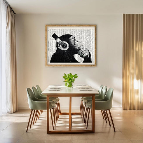 Posterizer 1 pcs-Dahlias Flowers Dictionary Wall Art-Floral Botanical Art-Retro Art-Gifts for Women-Decor for Home & Office- unframed wall art...