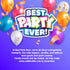 BEST PARTY EVER! Spincredible Candle, Singing Candle-Powered Spinning Cake Topper, Reusable Birthday Candle, Fits Any Size Cake, Great for Birthda...