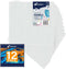 Canvas Panels 4x4 Inch 12-Pack, 10 oz Primed 100% Cotton White Blank Small Canvases for Painting, Square Flat Canvas Board for Oil Acrylics Waterc...
