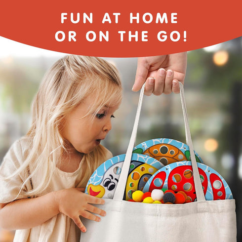 NATIONAL GEOGRAPHIC Kids Pom Poms Arts and Crafts Kit - Pom Pom Animals Toddler Craft Kit, Preschool Art, Toddler Crafts Ages 3-5, Crafts for Todd...