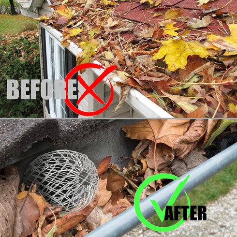 Gutter Guard 8 Pack, Gutter Downspout Guard 3.5 Inch Adjustable Aluminum Leaf Filter Strainer Gutter Guards Mesh Preventing Blockage Leaves Debris...