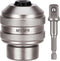 Topec Tap Socket Set, 2-Piece 1/2"DR x M13~M19 Adjustable Tap Chuck Tool with a 1/2"Socket Adapter, Tap Handle for Taps, Reamers, Screw Extractors...