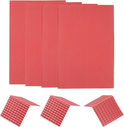 MECCANIXITY Miniature Roof Tiles PVC Model Roof Tiles Mini DIY Tiles Model Building Set for Model Building Dolls Houses Garden Sand Table 29.5x19....
