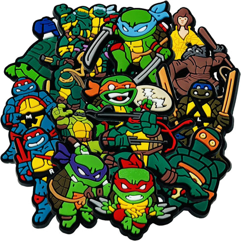 16 PCS Different Cartoon Shoe crock Charms Boys and Girls Shoes Decoration Charms Croc Accessories for Party Gifts...