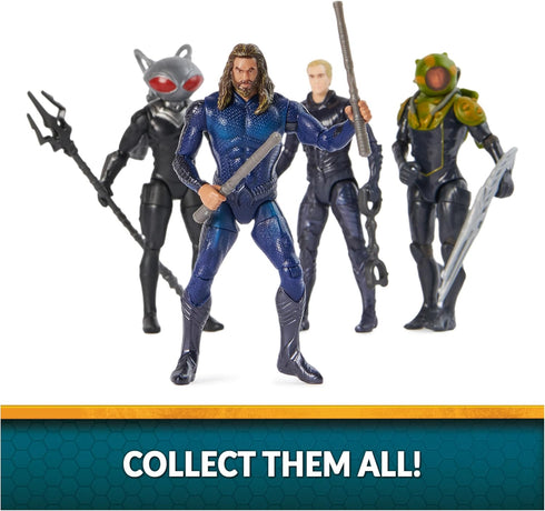 DC Comics, Aquaman Volcanic Island Pack (Amazon Exclusive), 4 Collectible Action Figures with Accessories, Superhero Kids Toys for Boys Ages 3+...