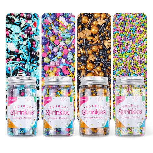 Sprinkles for Cookie Decorating, Sujoygar, Food Grade, 50g/bottle, Edible Sprinkles, Cake Decoration, Cupcake Toppers, Sprinkles for Cake Decorati...