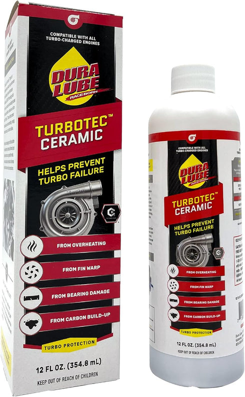 Dura Lube Turbo Tec Ceramic Turbo Protection Additive for All Turbos, Lower Temp 12-Ounce...