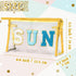Y1tvei Clear SUN Makeup Bag - Preppy Blue SUN Chenille Varsity Letter Cosmetic Bag PVC Transparent Zipper Waterproof Beach Makeup Carry Pouch Port...