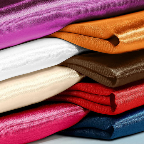 Red Satin Fabric by The Yard, Silky Fabric 60 Inch Charmeuse Satin Fabric, Soft Cloth Fabric for Wedding Decor, DIY Crafts, Napkins, Bridal Dress,...