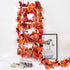2 Pack Fall Maple Leaf Garland Artificial Maple Garland, Autumn Hanging Fall Leave Vines for Indoor Outdoor Wedding Thanksgiving Dinner Party Deco...