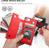 Bocasal Crossbody Wallet Case for iPhone SE 2022/SE 2020/7/8 with Card Holder,Zipper Card Slot Protector Shockproof Purse Cover with Removable Cro...