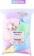 Slime Foam Beads Floam Balls – 18 Pack Pastel Microfoam Beads Kit 0.1-0.14 inch (90,000 Pcs) Micro Colors Rainbow Fruit Beads Craft Add ins Homema...