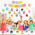 45 Pieces Happy Birthday Bulletin Board Set Birthday Bulletin Board Decorations Classroom Birthday Chart Birthday Calendar Balloon Candle Cupcake ...